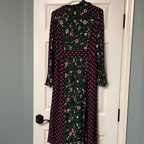 NWT Beautiful Boden Chatsworth Green Bloom Floral Cecilia Midi Dress. Size 4 - Picture 11 of 11
